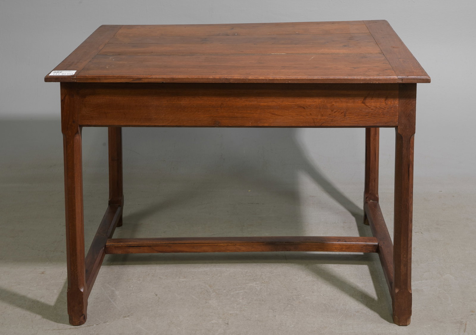 French Rustic Oak Single Drawer Writing Table - 5