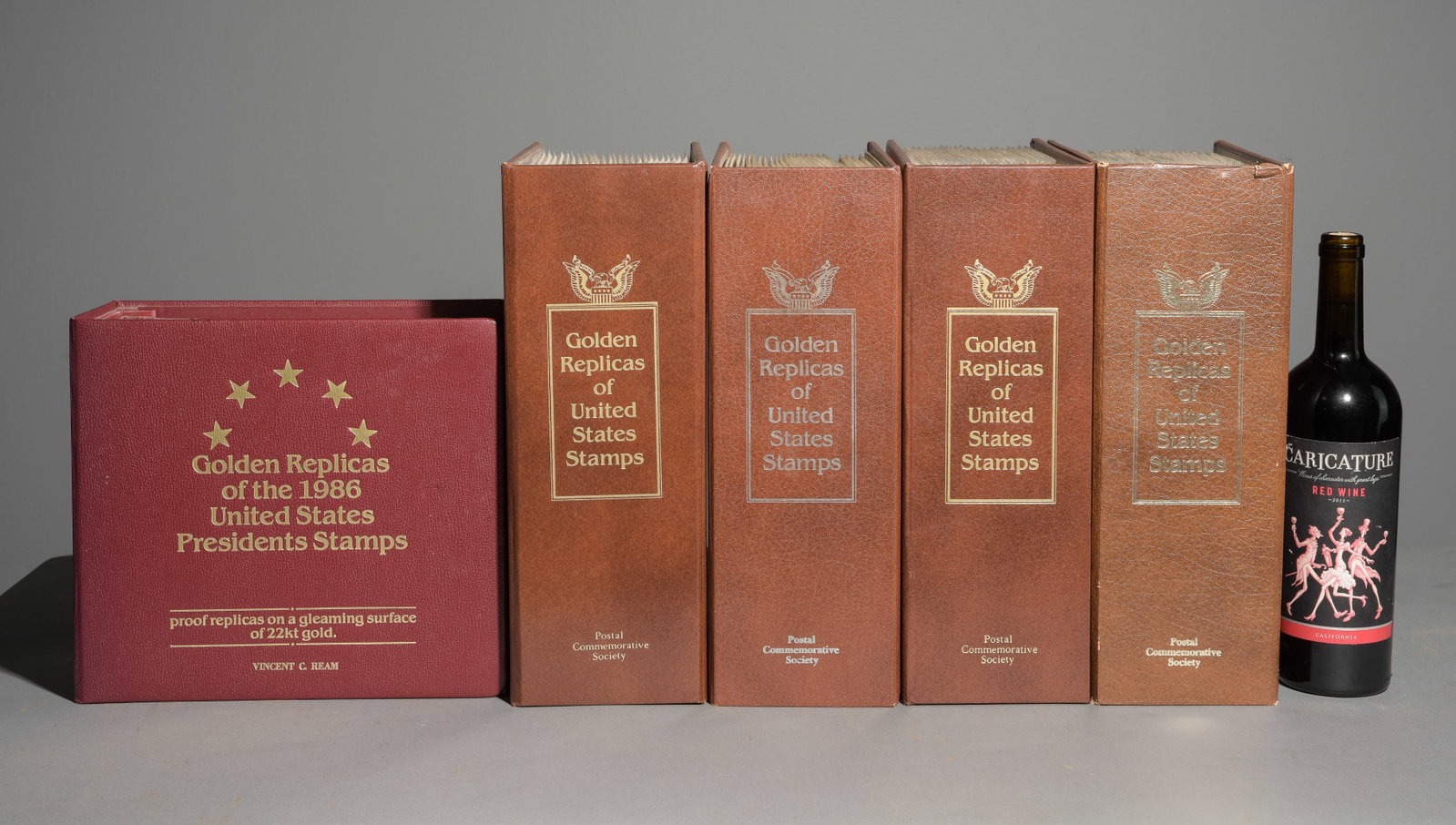 Five Albums of Antique American Stamps (1 of 2)
