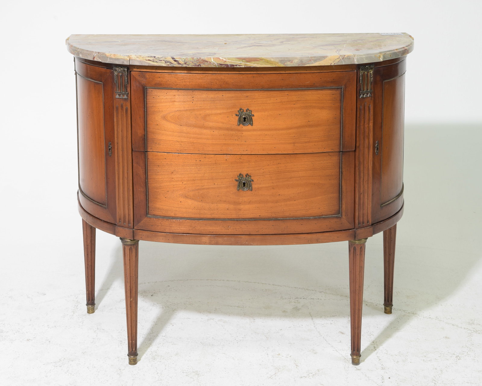 Louis XVI Style Marble Top Chest / Small Buffet (1 of 4)
