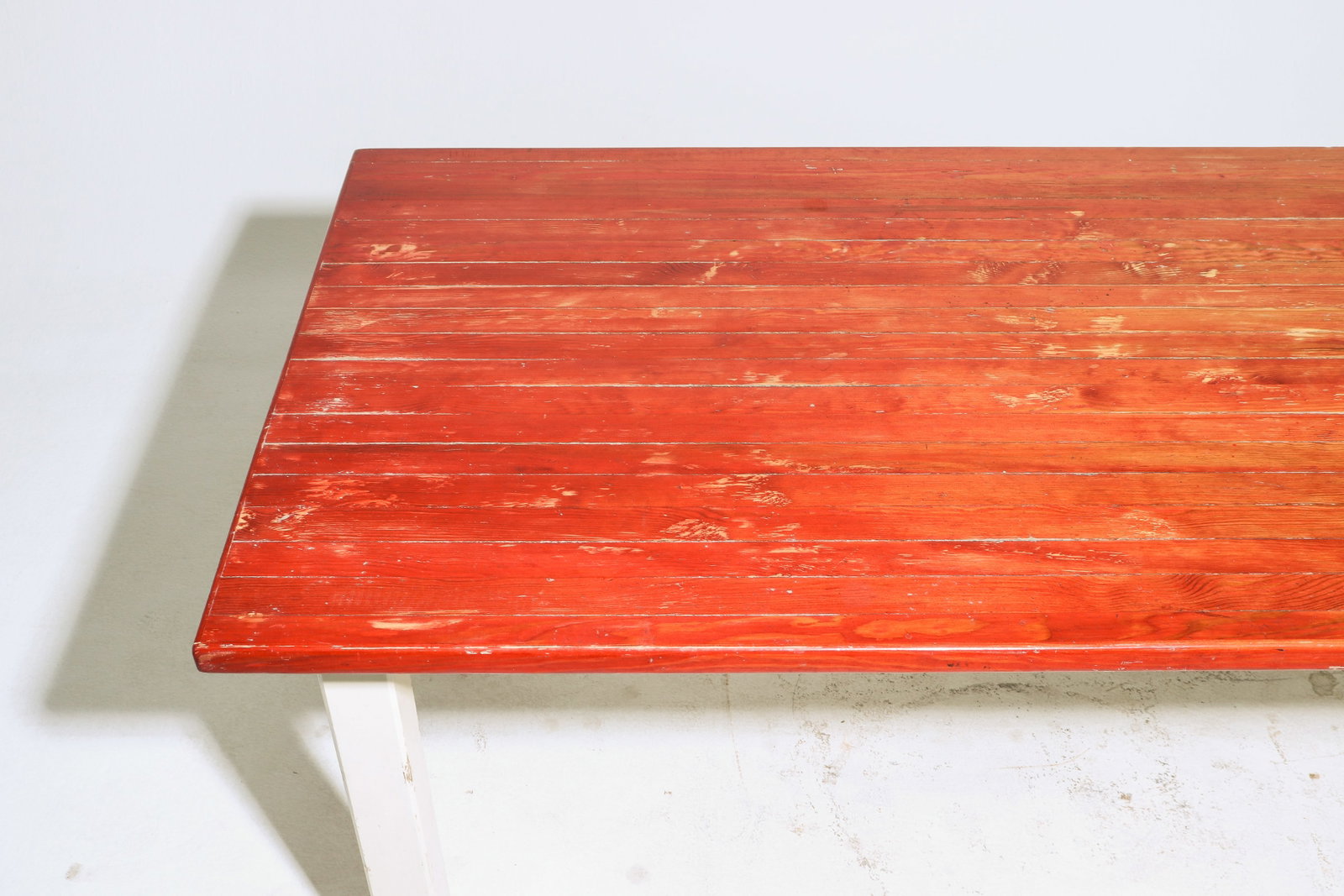 British Painted Pine Farmhouse Table - 2