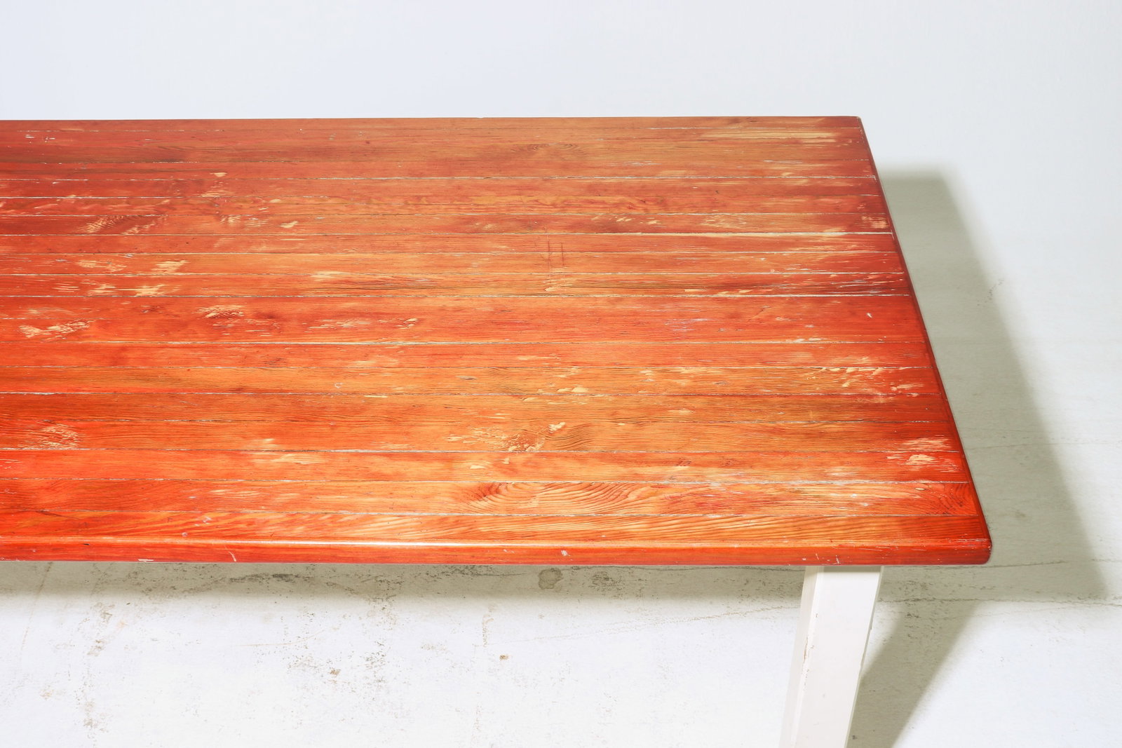British Painted Pine Farmhouse Table - 3