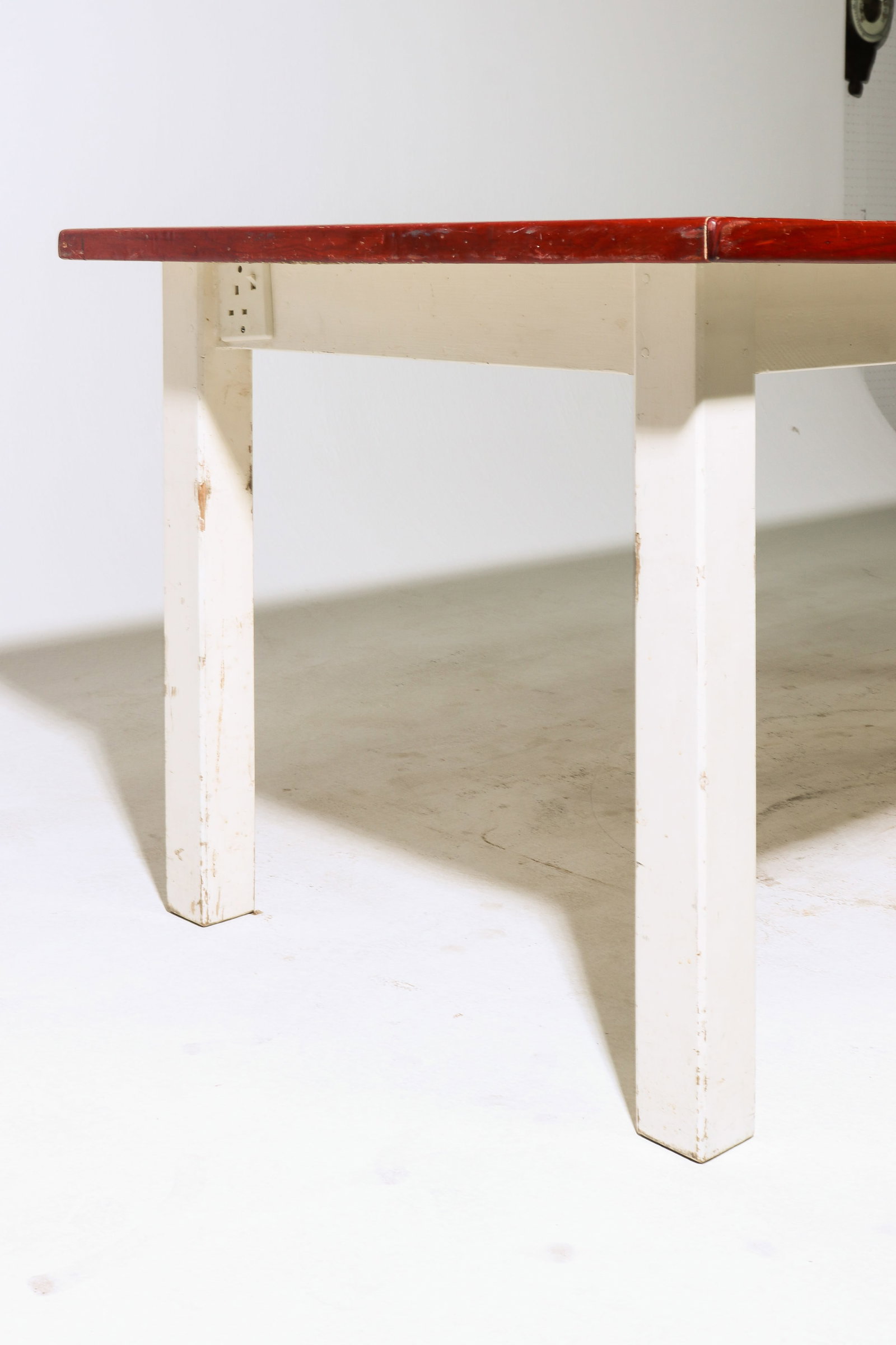 British Painted Pine Farmhouse Table - 4