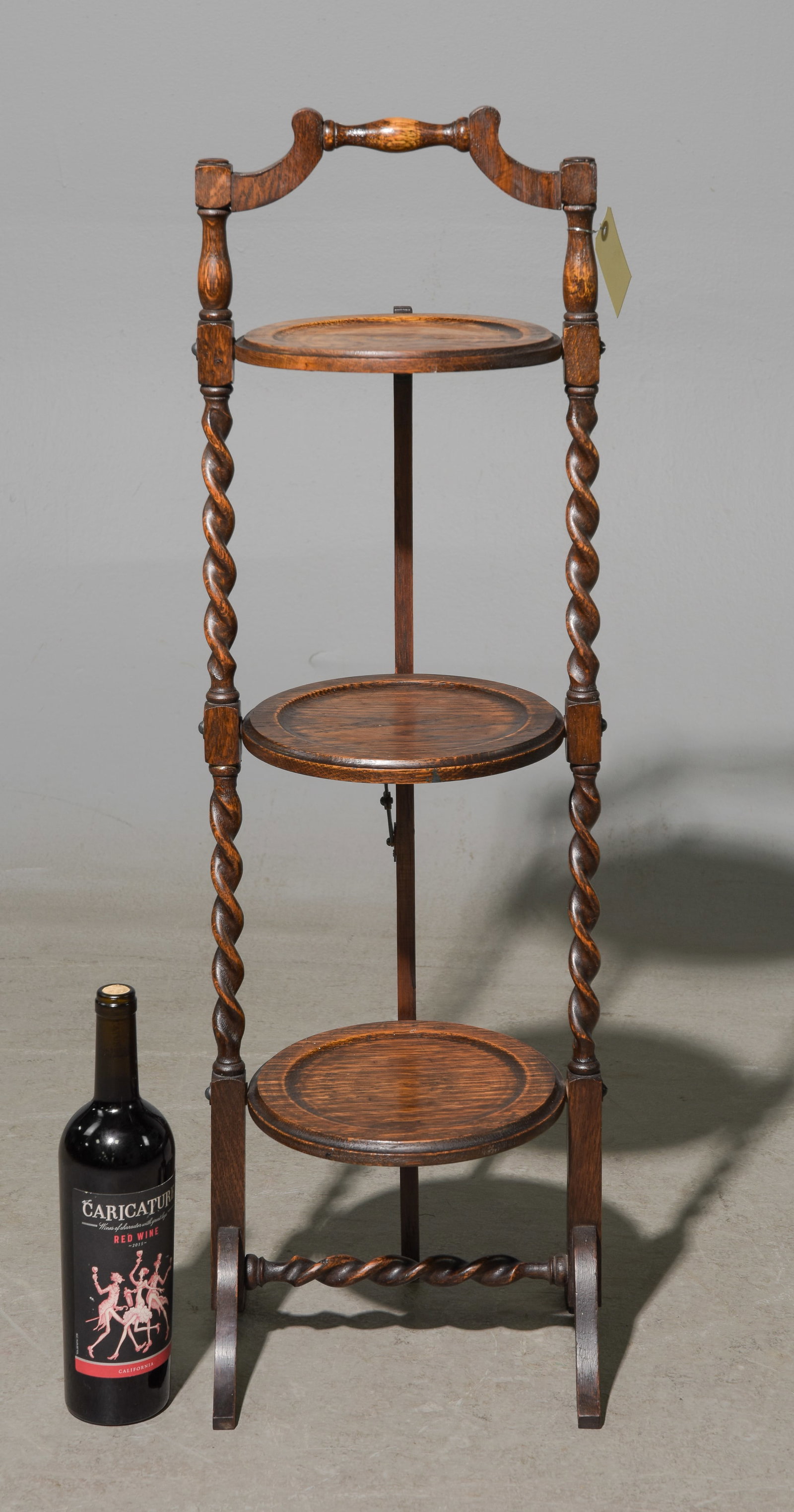 British Oak Barley Twist Biscuit / Pastry Stand (1 of 6)