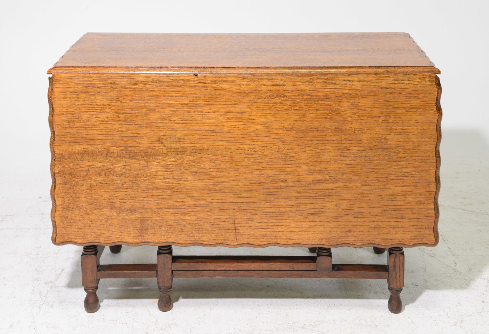 British Oak Barley Twist Drop Leaf Table c.1930's (1 of 5)