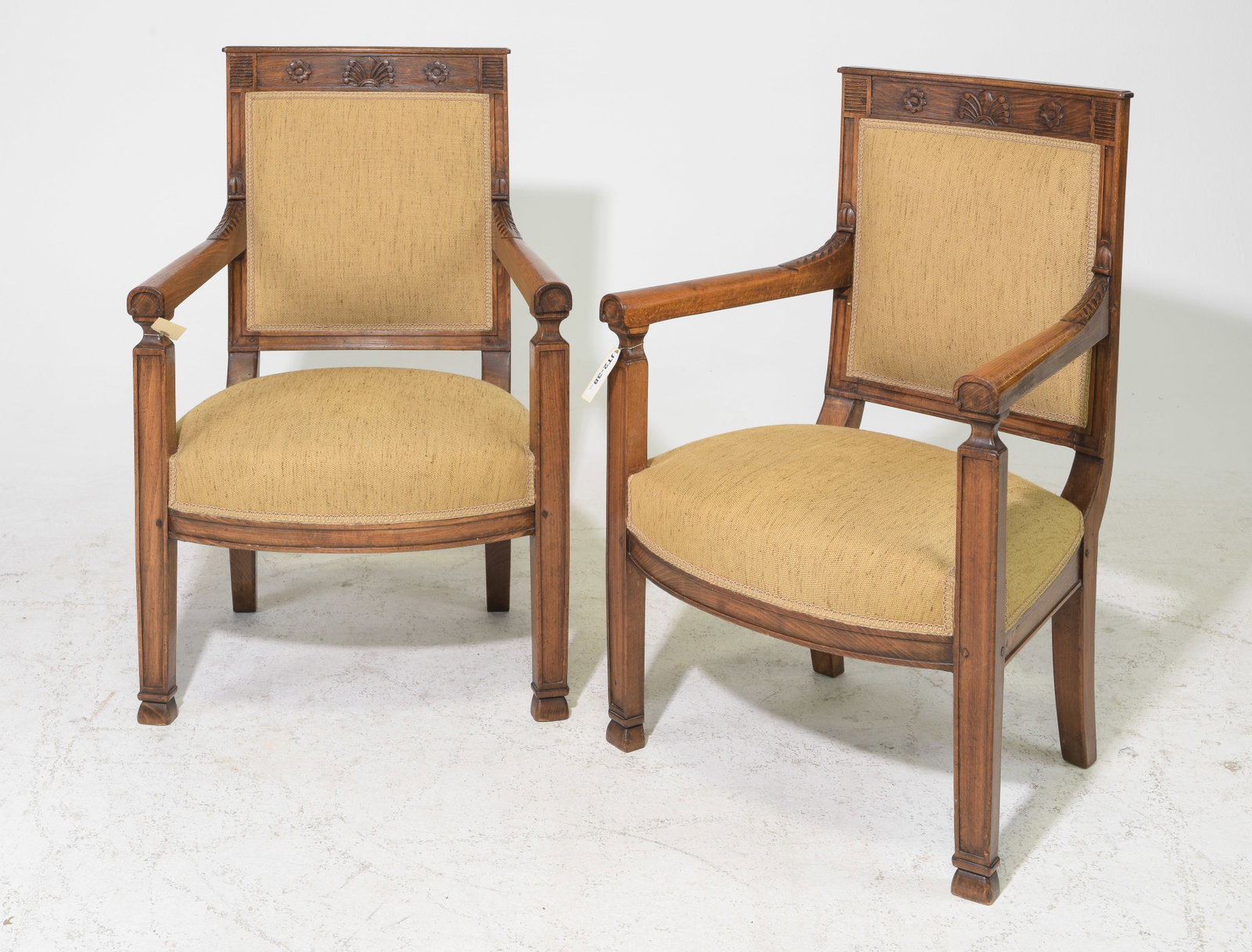 French Empire Style Pair of Arm Chairs (1 of 4)