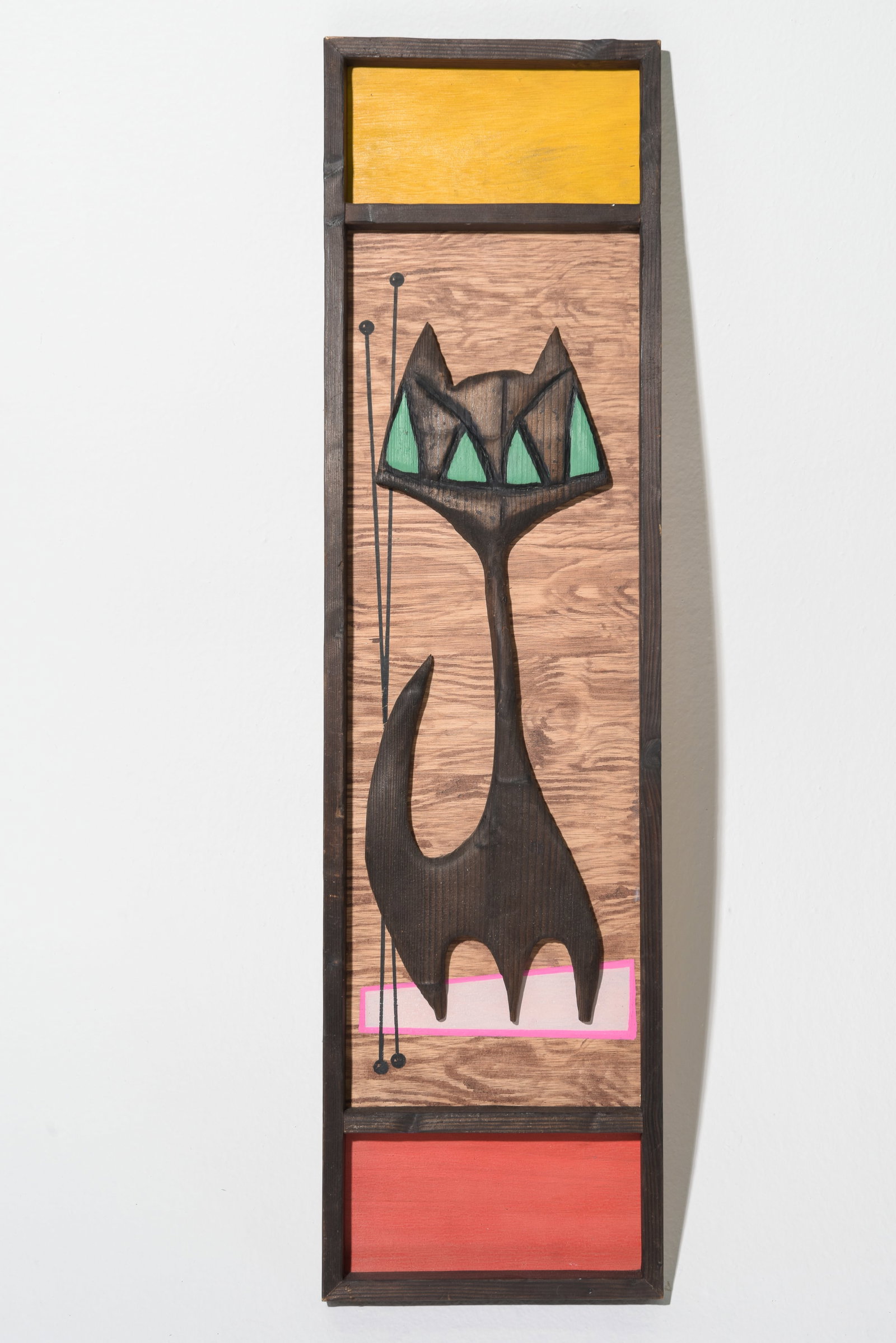 Witco Style "Tiki Color Cat" Wall Sculpture (1 of 3)