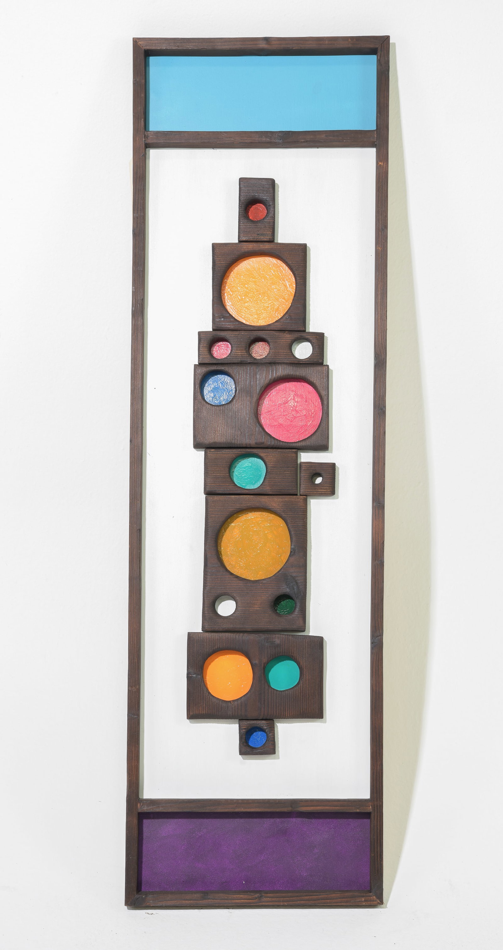 Witco Style "Tiki Color Brutalist" Wall Sculpture #1 (1 of 4)