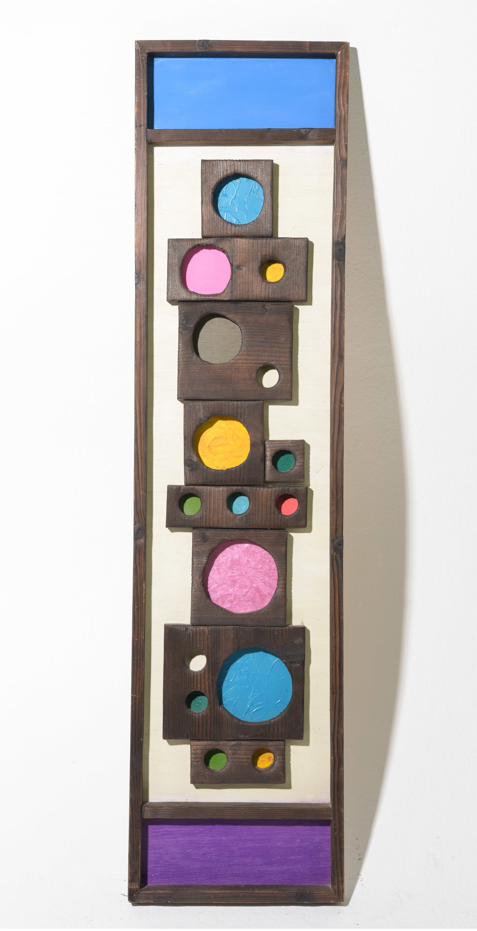 Witco Style "Tiki Color Brutalist" Wall Sculpture #1 (1 of 4)