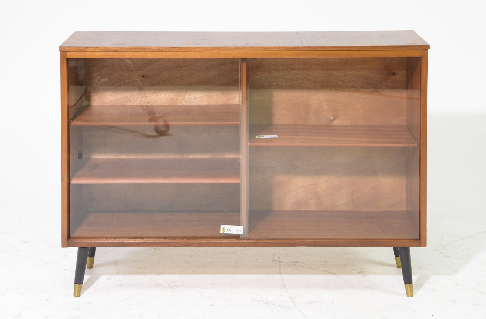Mid Century Modern Sliding Glass Door Small Bookcase (1 of 3)
