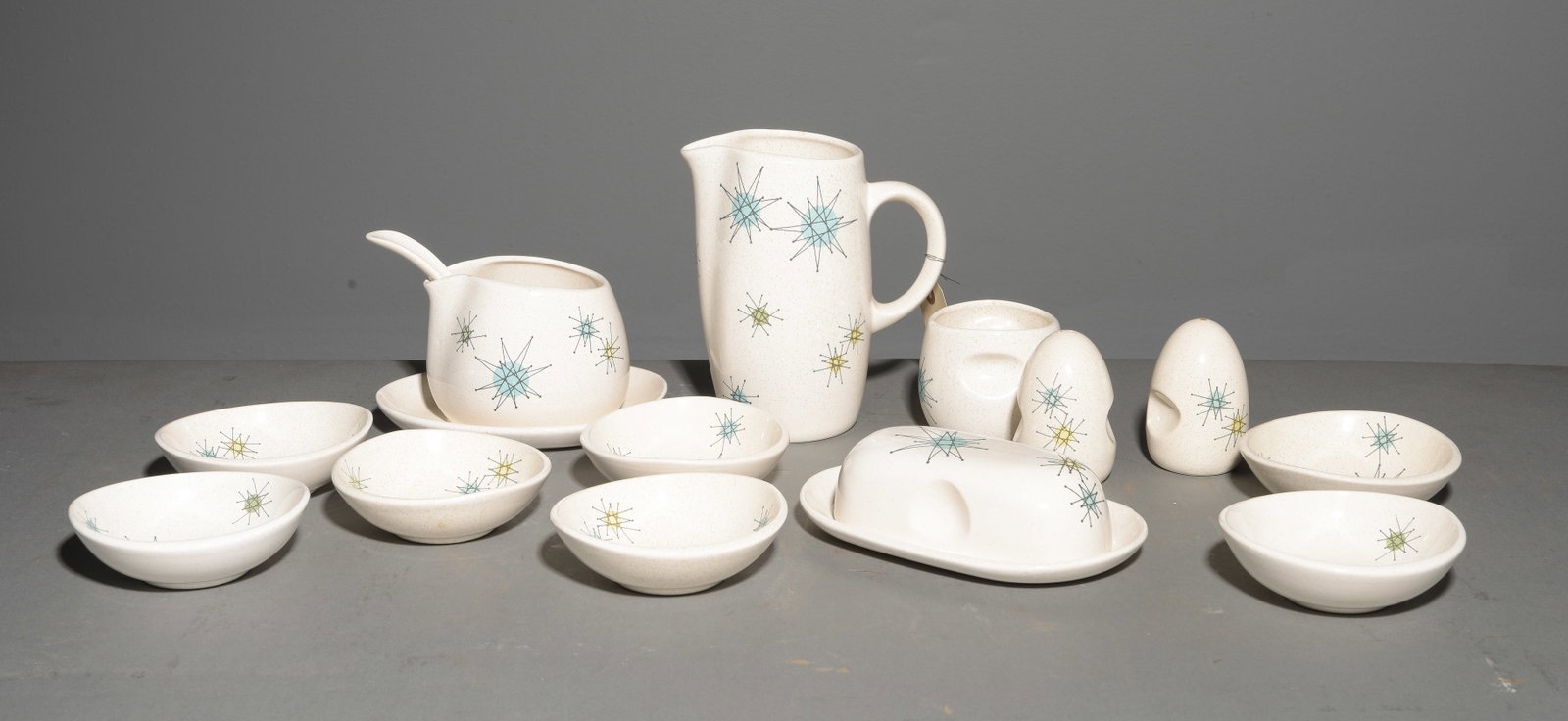 14pcs Franciscan Atomic Starburst China (1 of 6)