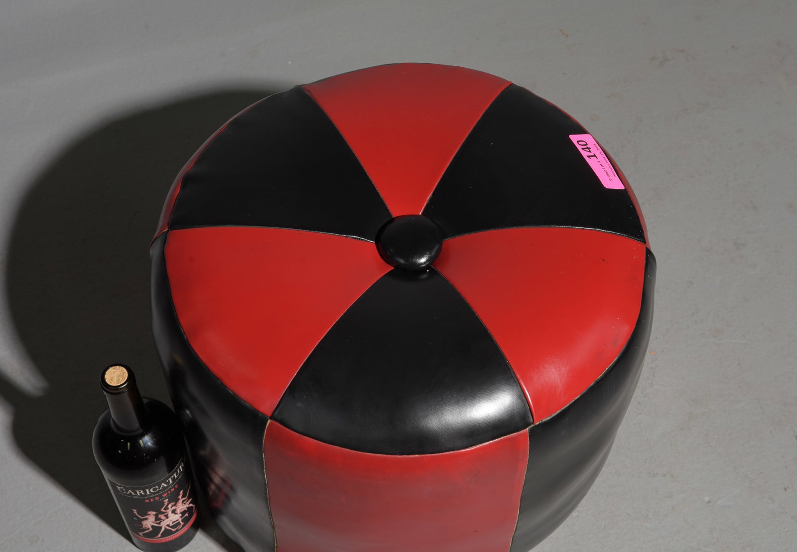 Modern Leather Hassock Stool - 2