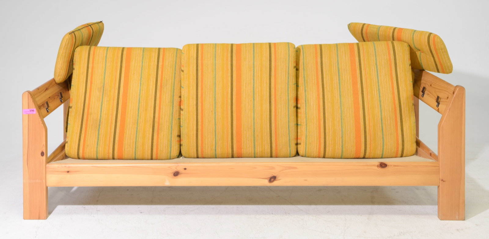 Scandinavian Pine Three Seater Sofa - 2