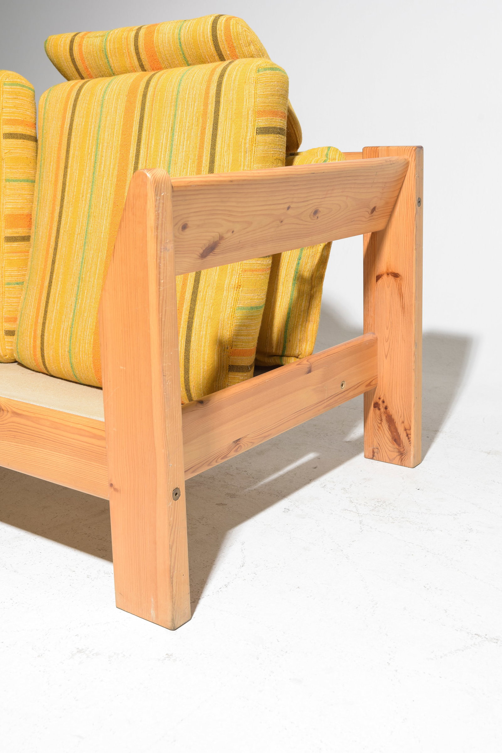 Scandinavian Pine Three Seater Sofa - 3