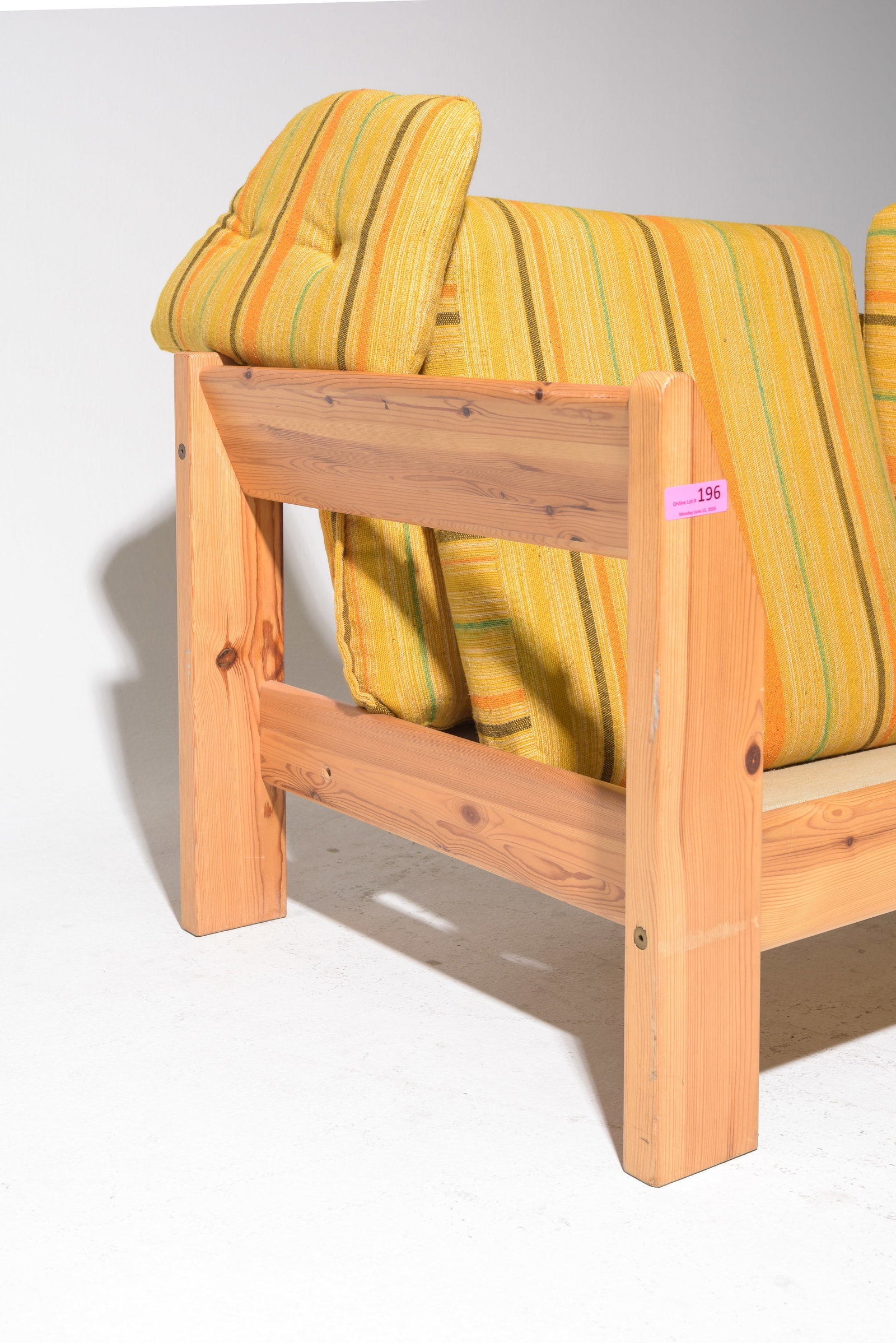 Scandinavian Pine Three Seater Sofa - 4