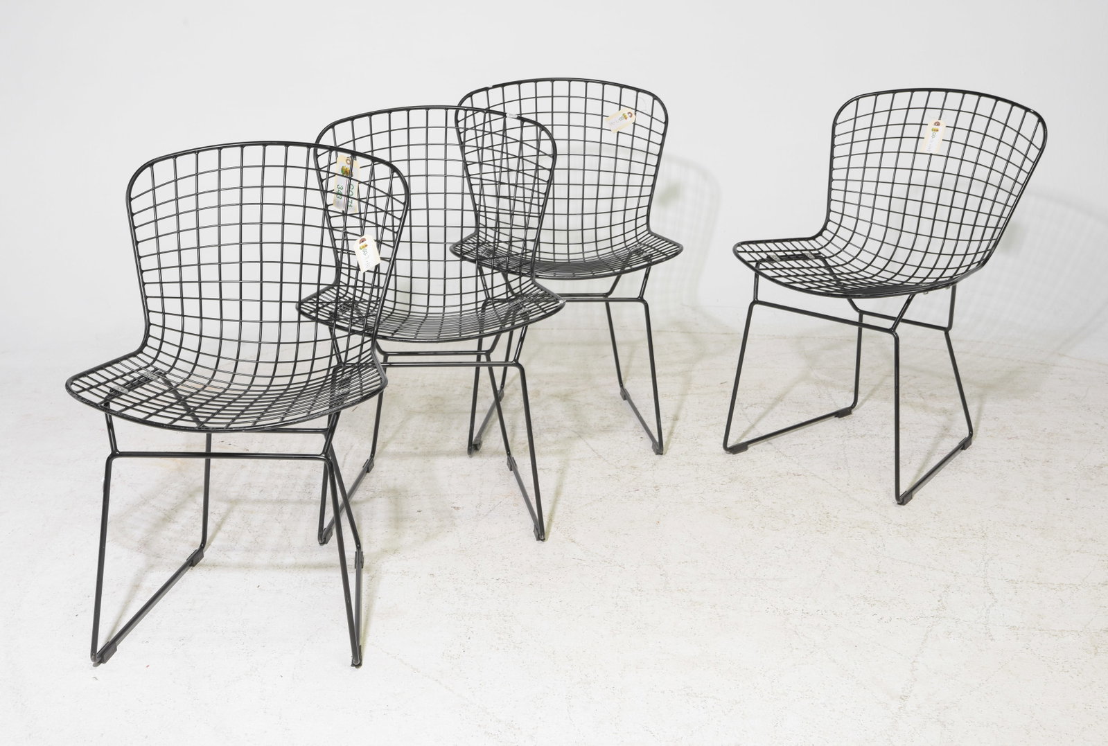 4 Knoll Bertoia Black Wire Side Chairs #1 (1 of 2)