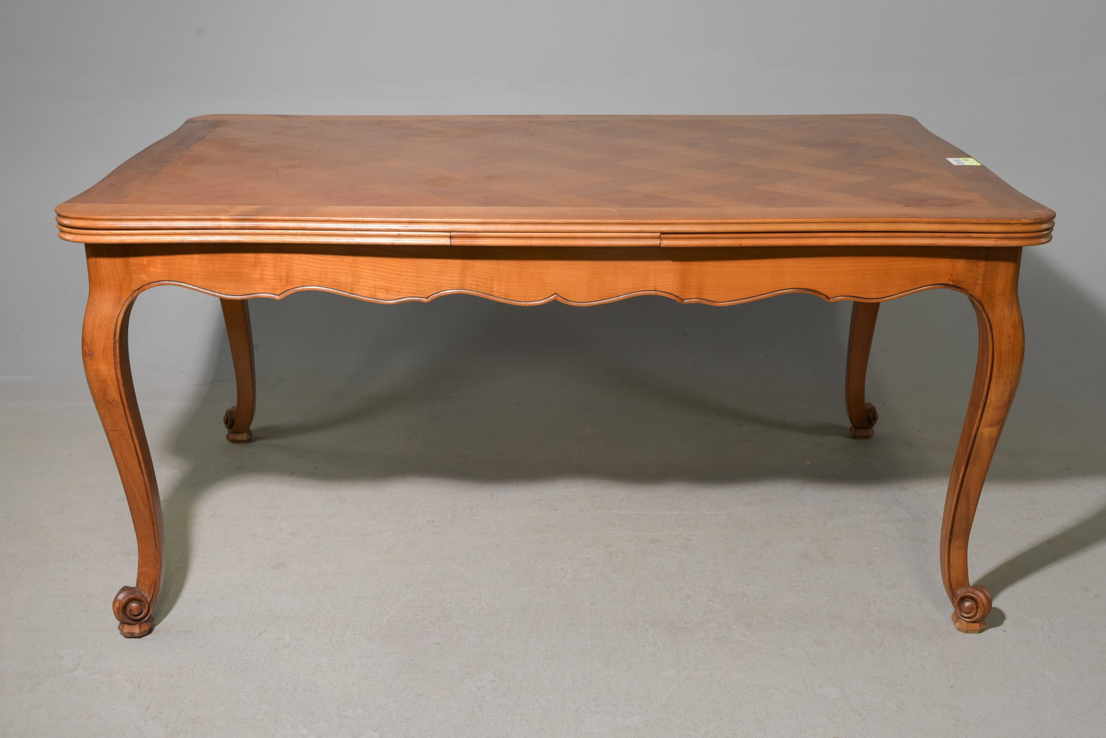 Louis XV Style Parquet Top Draw Leaf Table (1 of 4)