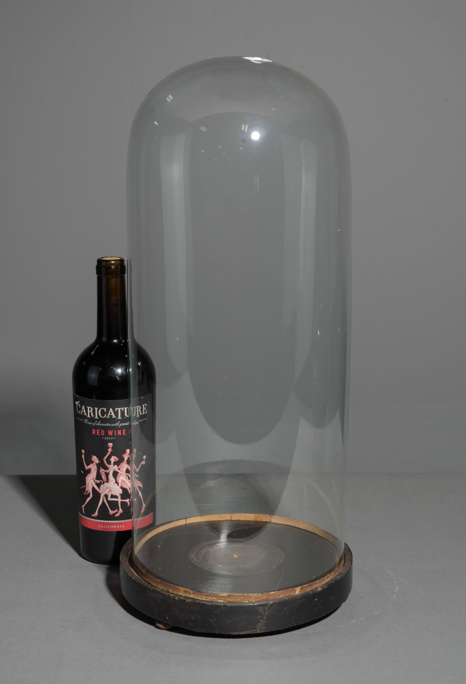 Glass Dome / Cloche with Wood Base #2 (1 of 3)