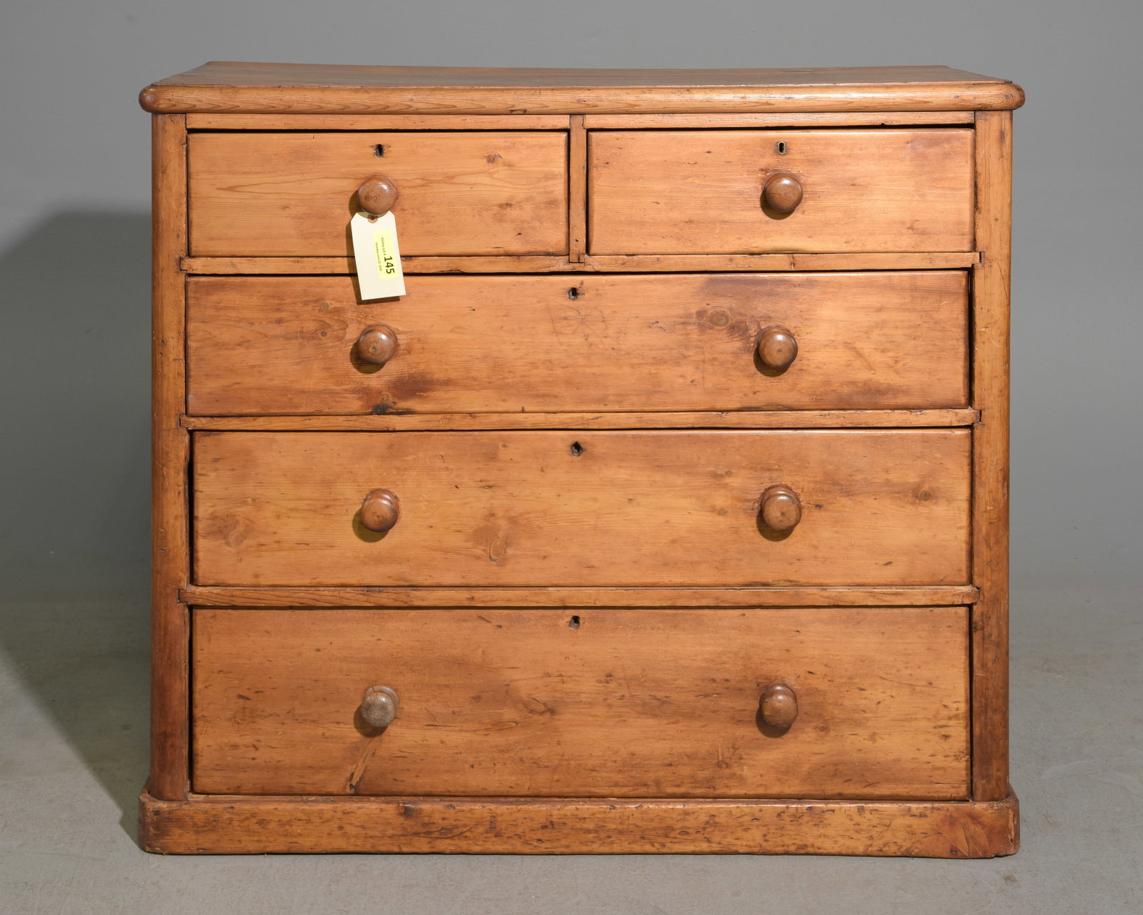 British Pine Five Drawer Chest c.1920's-30's (1 of 5)