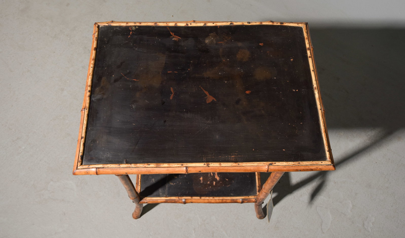 Bamboo Rectangular Two Tier Occasional Table (1 of 3)