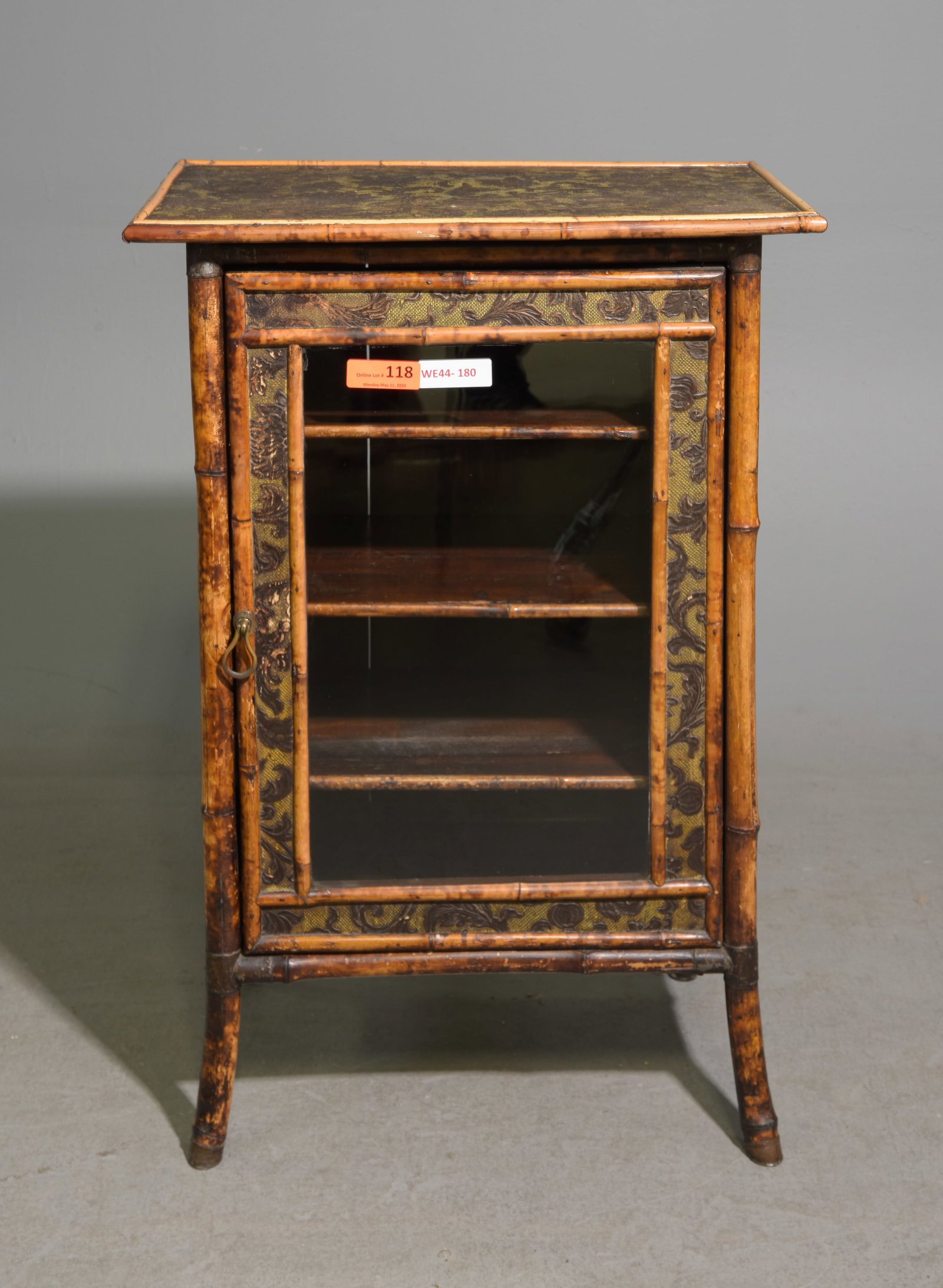 Bamboo Single Door Hall / Occasional Cabinet: Bamboo Single Door Hall / Occasional Cabinet - 36 in tall x 24.5 x 16.5