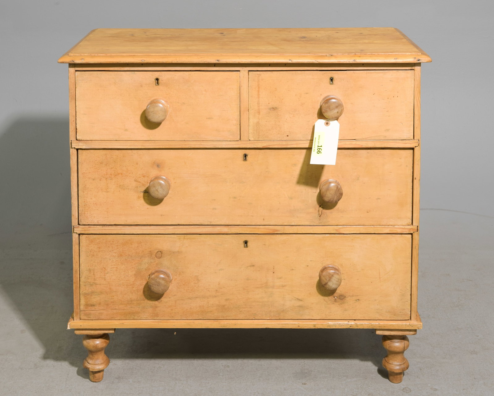 British Pine Four Drawer Chest c.1930's-40's #2 (1 of 5)