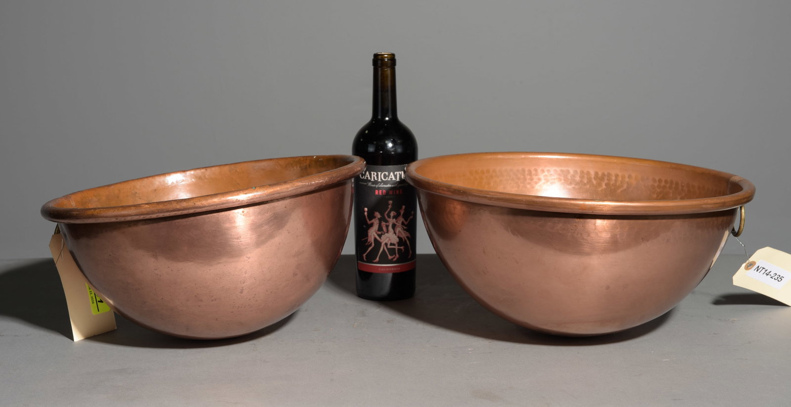 Two French Copper Tempering / Double Boiler Pans (1 of 5)