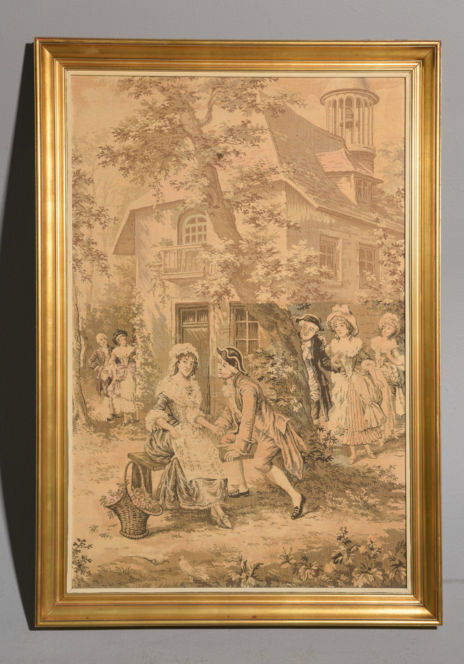 Gold Framed Needlepoint Tapestry (1 of 3)