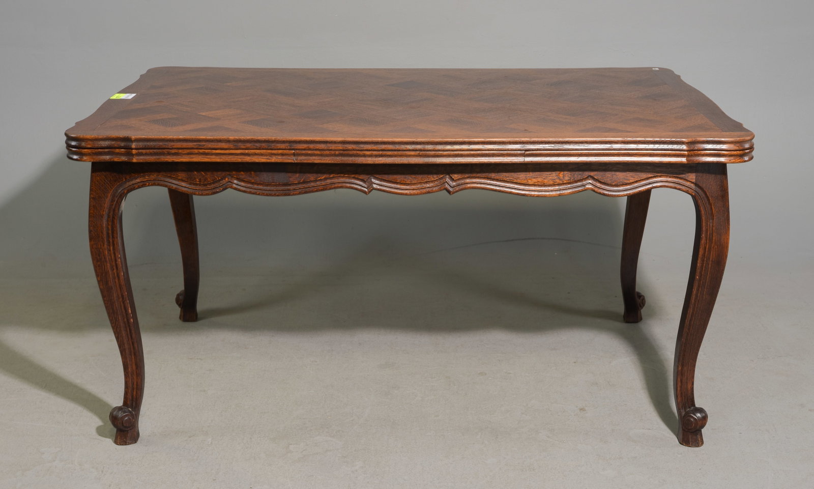 Louis XV Style Oak Draw Leaf Dining Table (1 of 5)