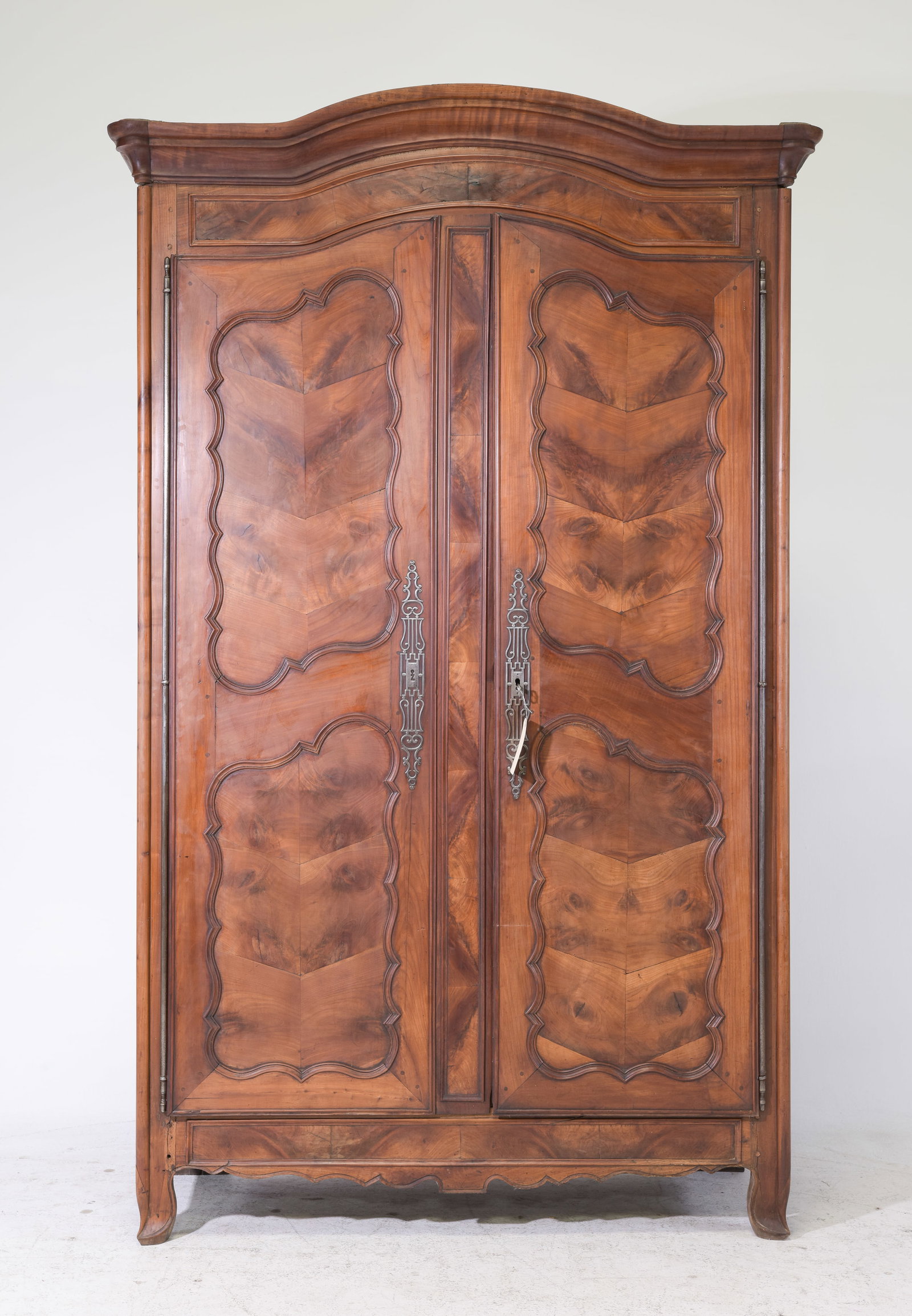 Louis XV Style Large Double Door Armoire: French Louis XV Style Large Double Door Armoire - 97.5 in tall x 59 x 23