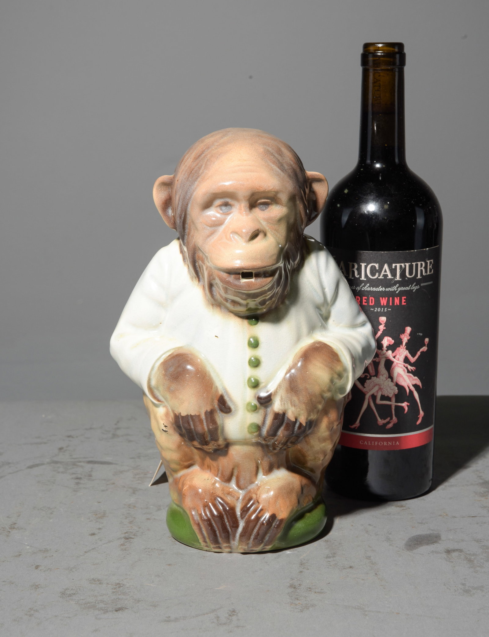 French Majolica Monkey Pitcher (1 of 4)