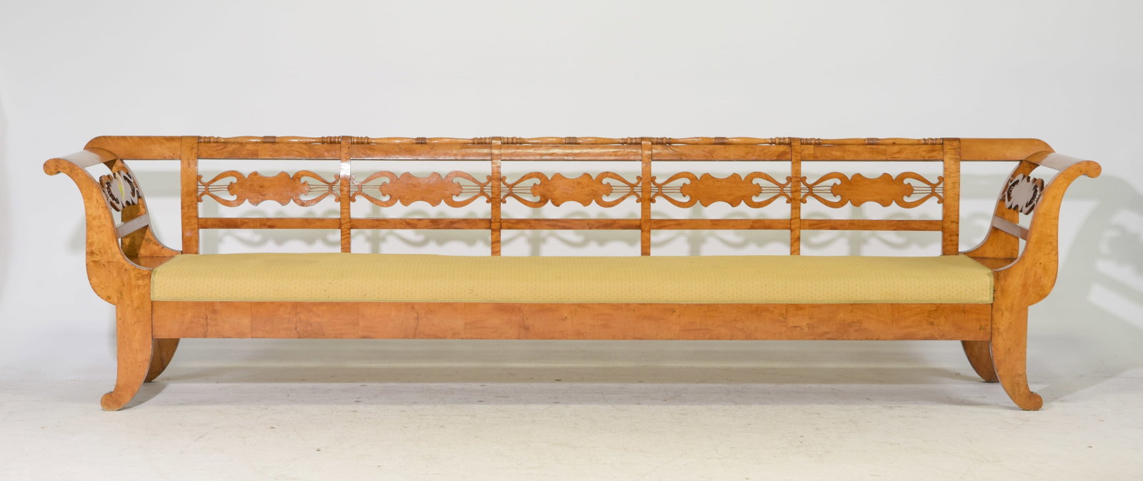 Swedish Walnut Large Hall Bench / Settee (1 of 6)