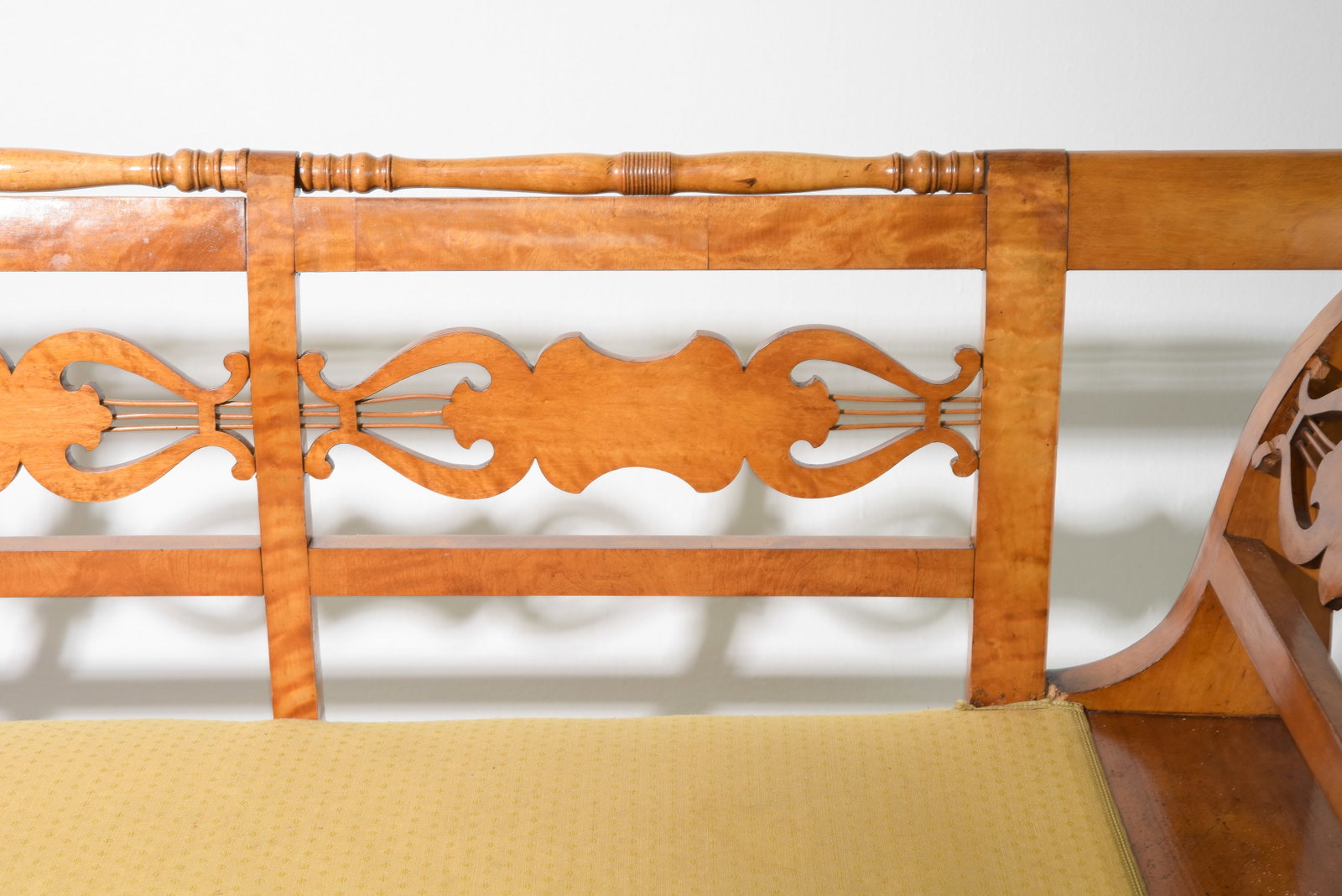 Swedish Walnut Large Hall Bench / Settee - 3
