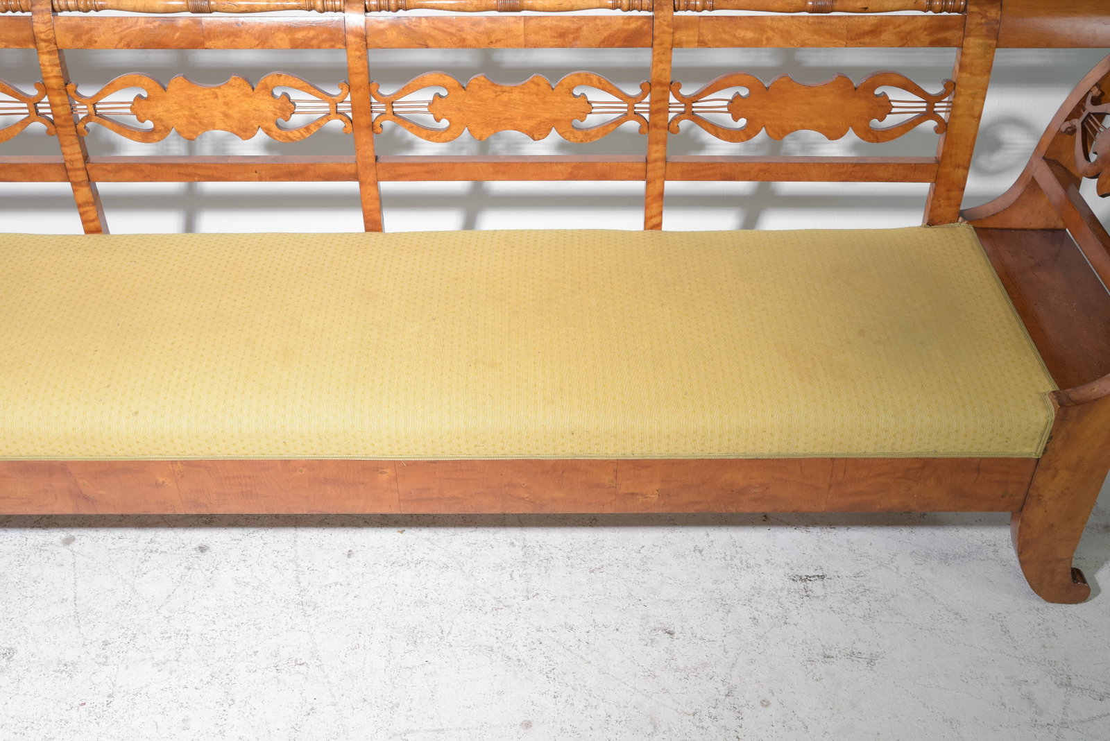 Swedish Walnut Large Hall Bench / Settee - 4