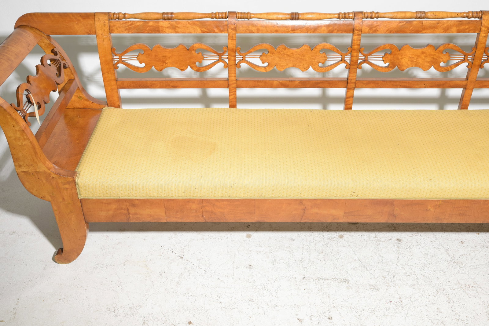 Swedish Walnut Large Hall Bench / Settee - 5