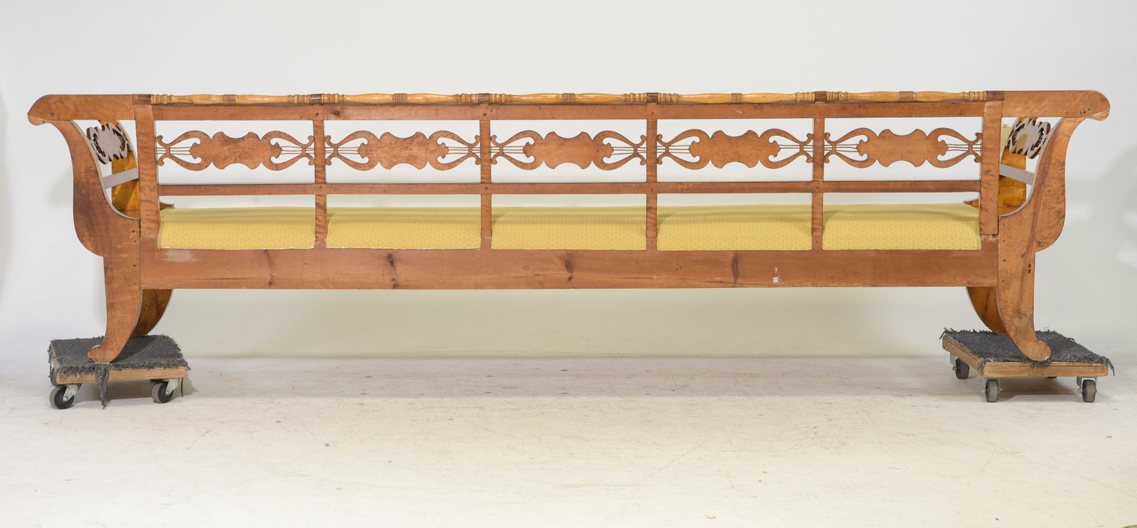 Swedish Walnut Large Hall Bench / Settee - 6