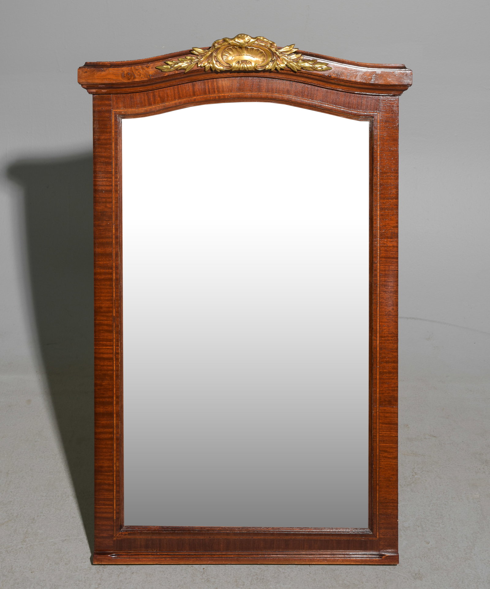 Louis XVI Style Mahogany Framed Beveled Mirror (1 of 3)