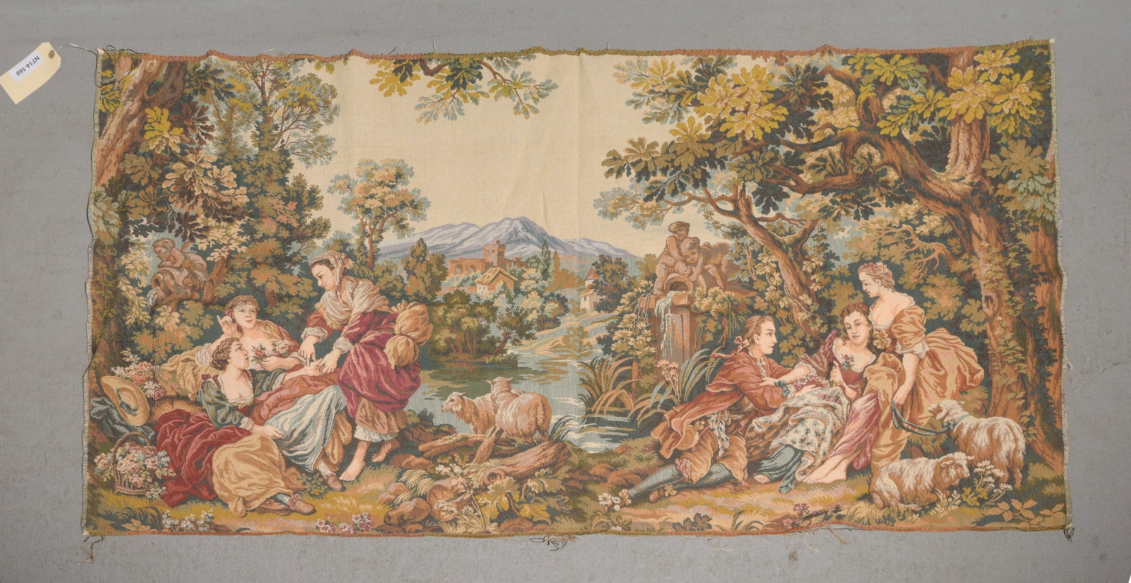 French Unframed Tapestry - 2'11 x 5'10: French Unframed Tapestry - 2'11 x 5'10