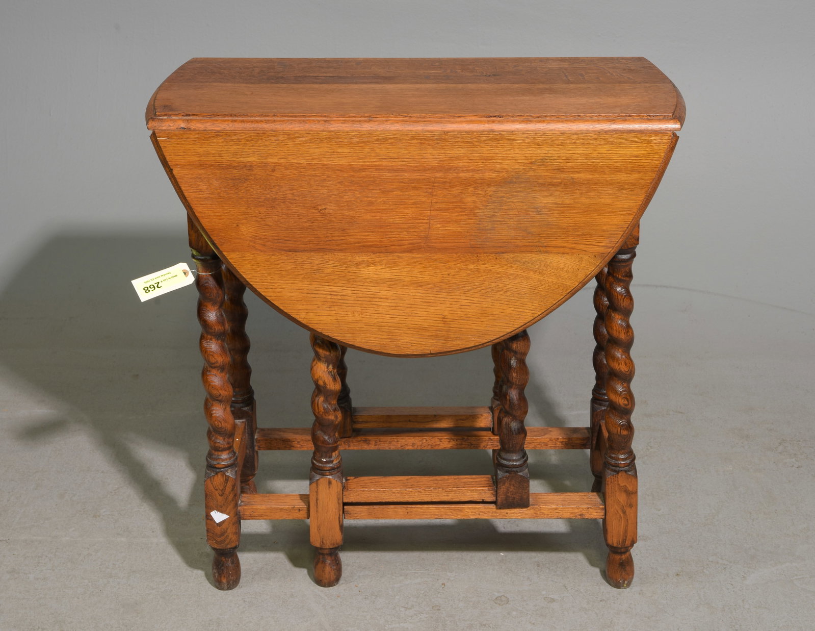 British Oak Barley Twist Drop Leaf Table #1 (1 of 4)