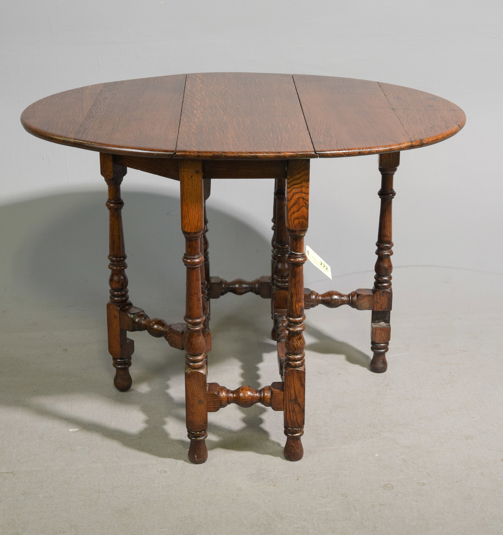 British Oak Drop Leaf / Gateleg Table - 2