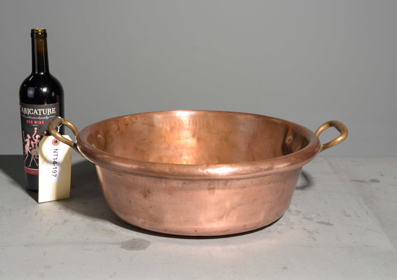 French Heavy Polished Copper Jam Pan (1 of 3)