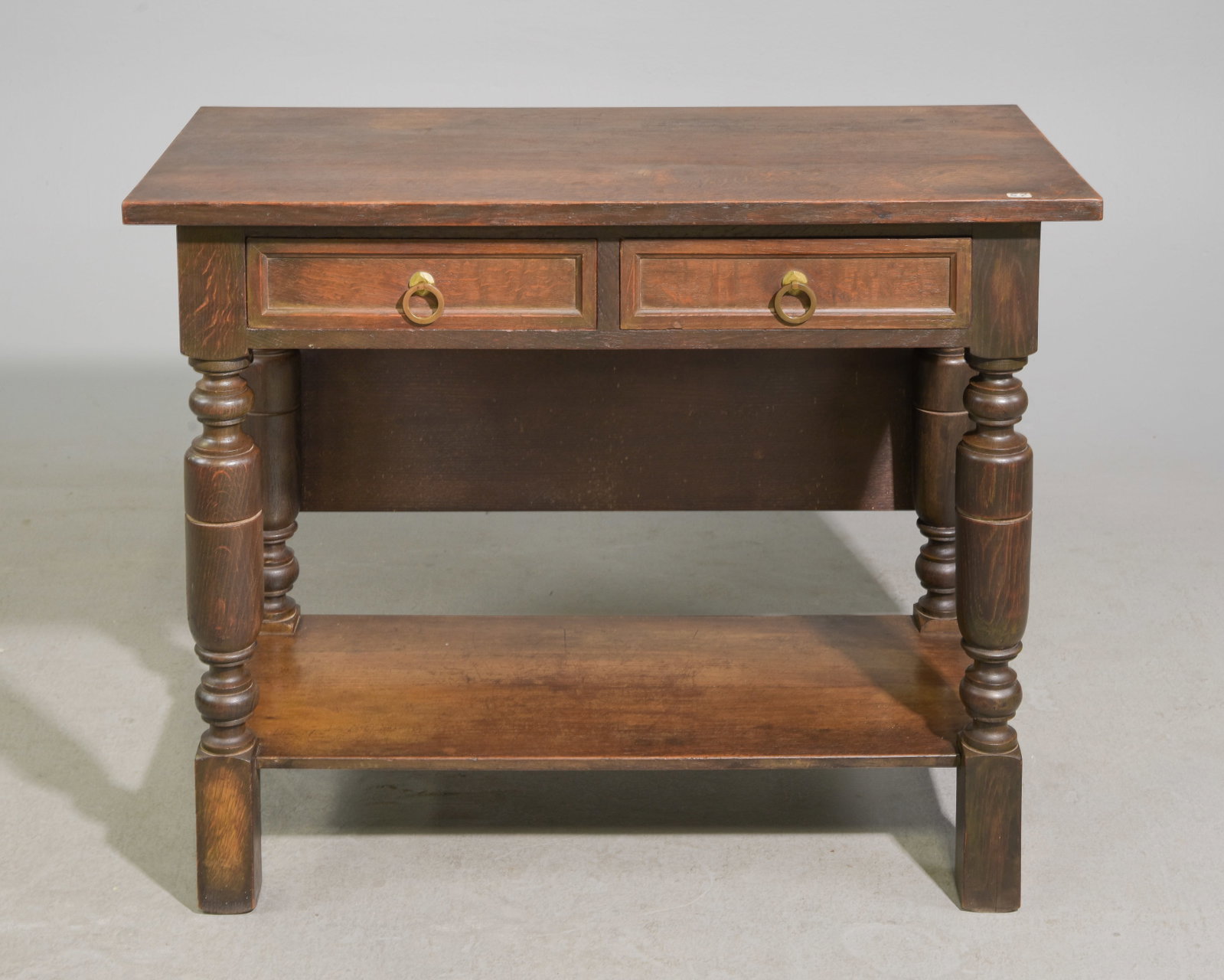 French Rustic Oak Drop Sided Table (1 of 4)