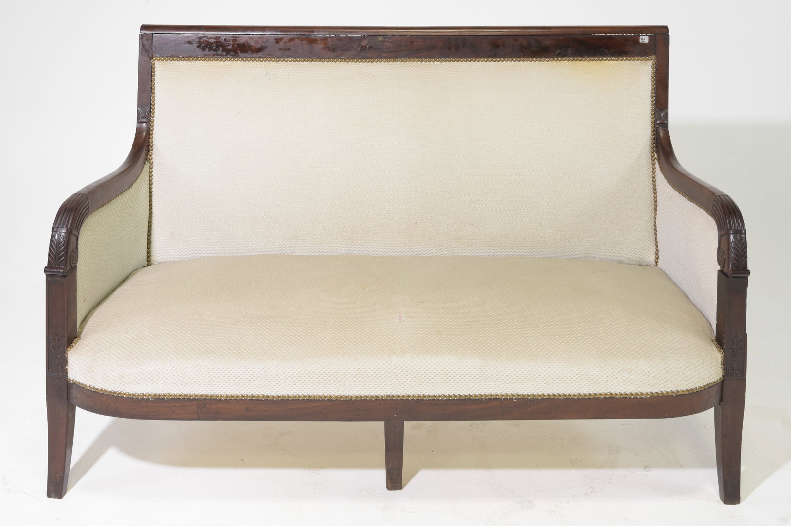 French Empire Style Mahogany Sofa / Settee (1 of 6)