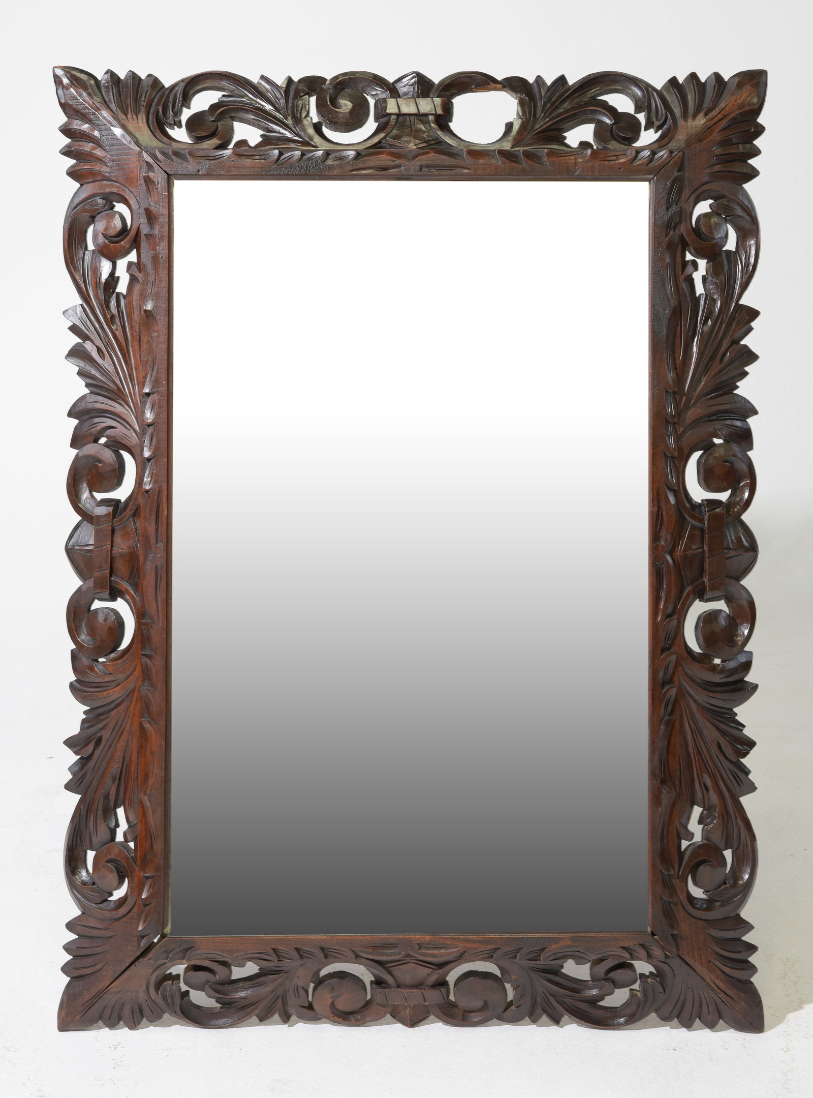 Louis XIII Style Open Pierced Carved Framed Mirror (1 of 3)