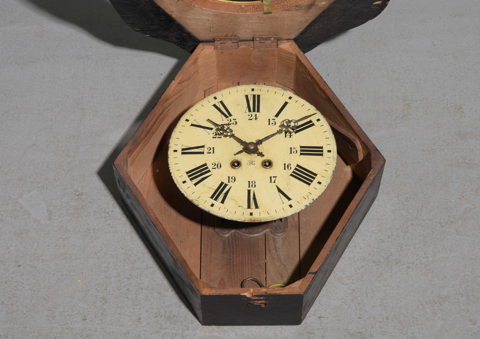 Napoleon III Style Ebonized Wall Clock - 2