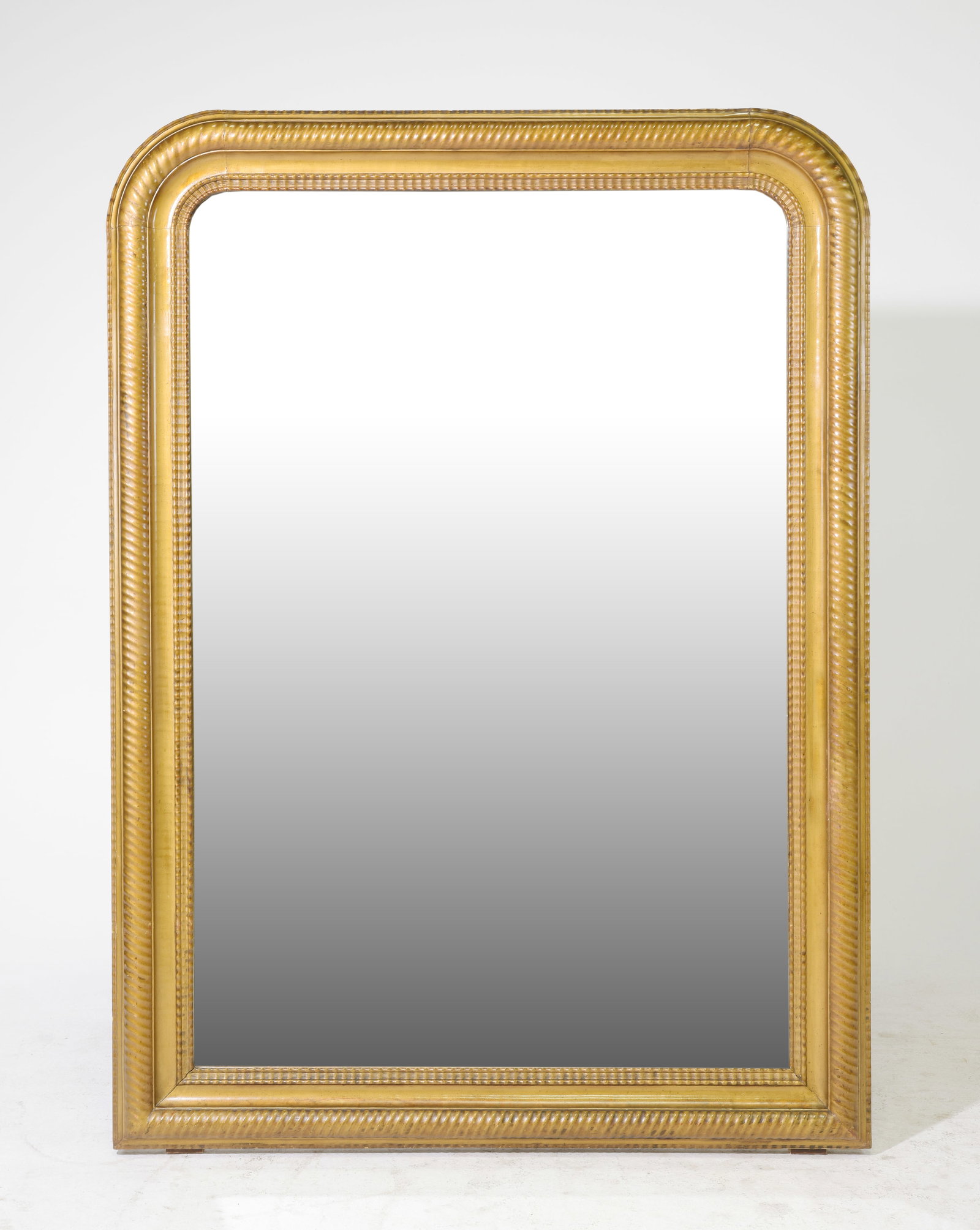 Louis Philippe Style Gold Painted Large Mirror: French Louis Philippe Style Gold Painted Large Mirror - 62.5 in tall x 45 x 2.75