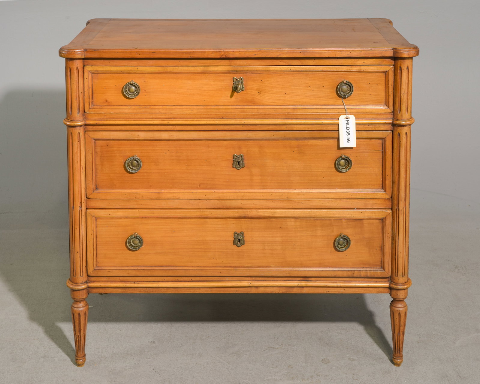 Louis XVI Style Three Drawer Chest (1 of 5)