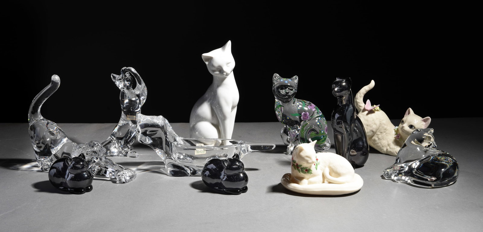 11 Lenox, Baccarat & Other Feline Figures (1 of 7)