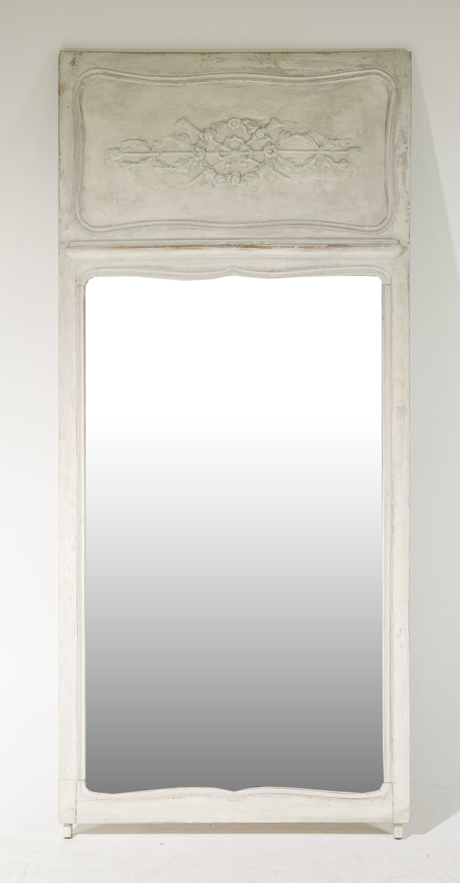 French Painted Large Trumeau Mirror (1 of 5)
