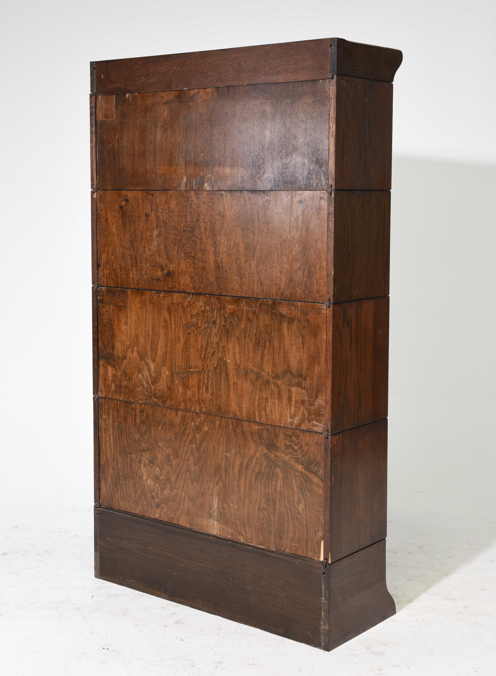 British Oak Four Stack Lawyers Bookcase - 3