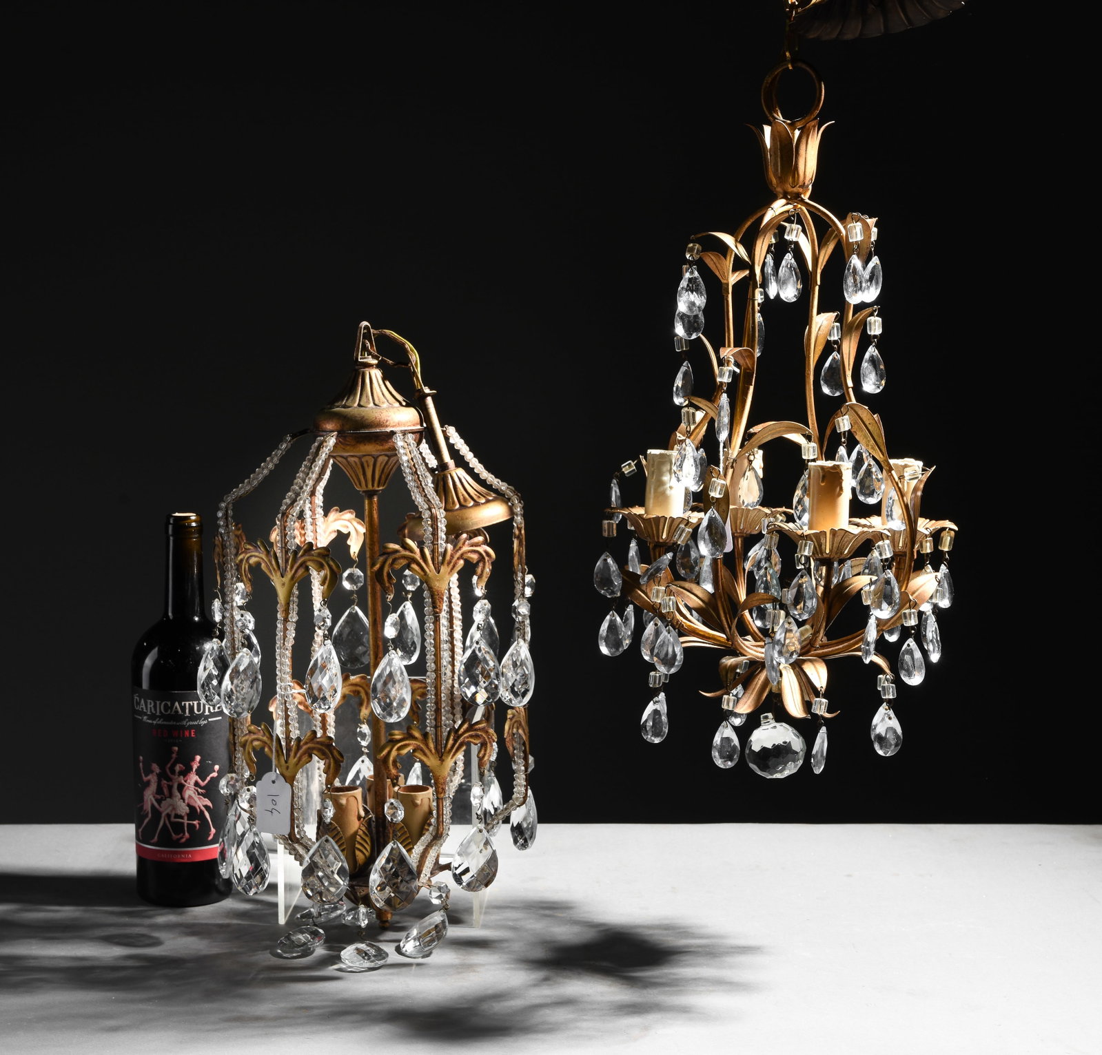 2 Small French Entry Chandeliers (1 of 3)